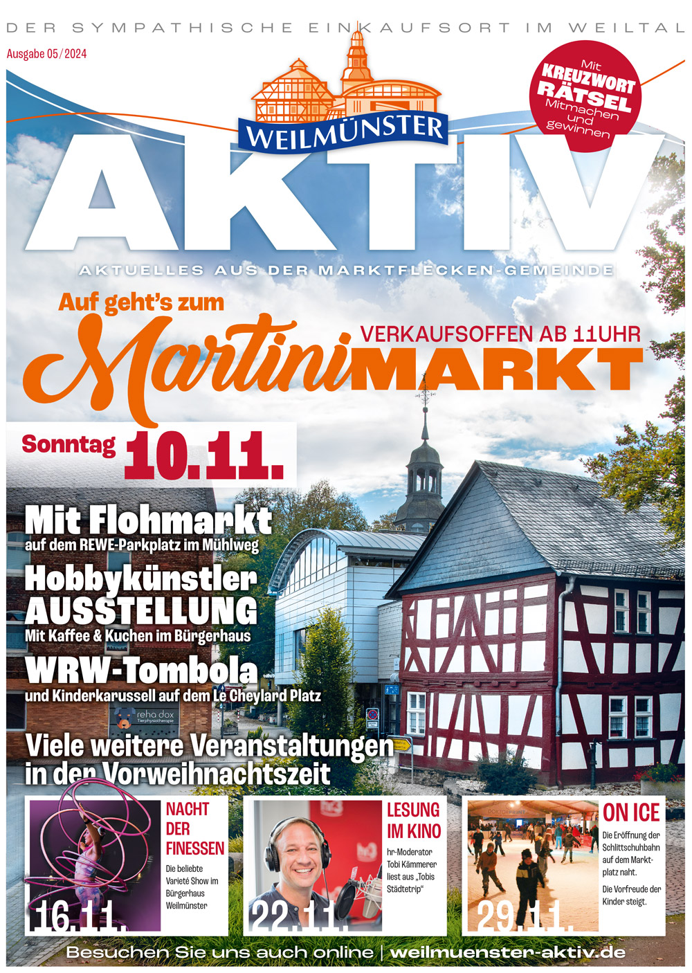 Weilmuenster Aktiv Printausgabe Titel: Martinimarkt und weitere Veranstaltungen - Ausgabe 05/2024