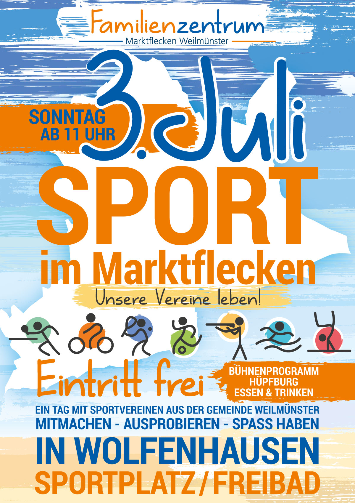 FamilienzentrumWLM Sporttag Plakat Entwurf4