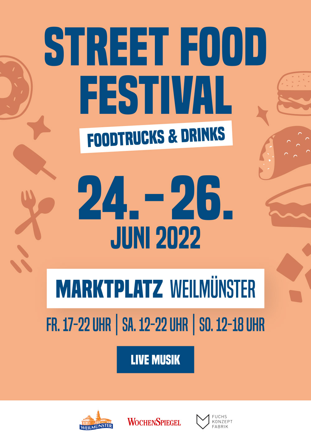 street food festival weilmuenster plakat