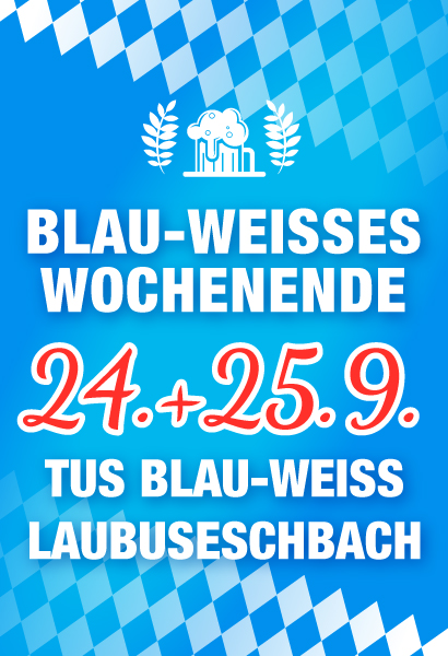 wlmAKTIV KACHEL TuS Laubuseschbach blauweisses Wochenende