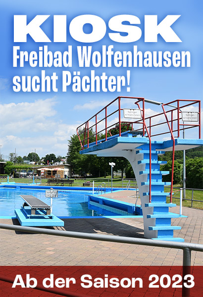 Kiosk Freibad Wolfenhausen sucht Pächter!