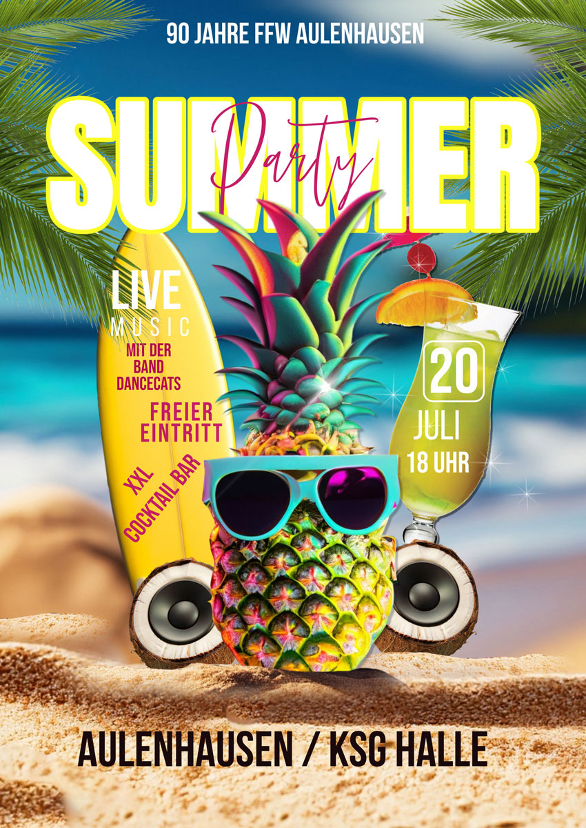 FFW Aulenhausen SummerParty Flyer