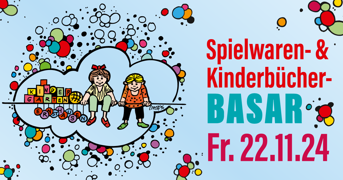 Spielwaren- und Kinderbücher-Basar im Kindergarten Ernsthausen