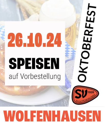 Oktoberfest beim SV Wolfenhausen