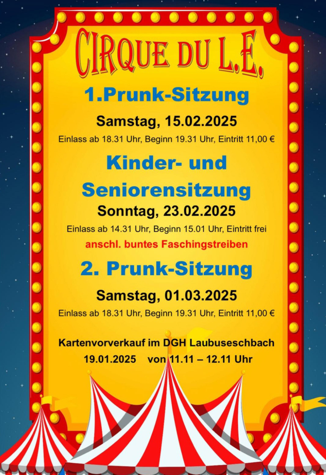 wlmAKTIV plakat Laubuseschbach CCG Fastnacht2025