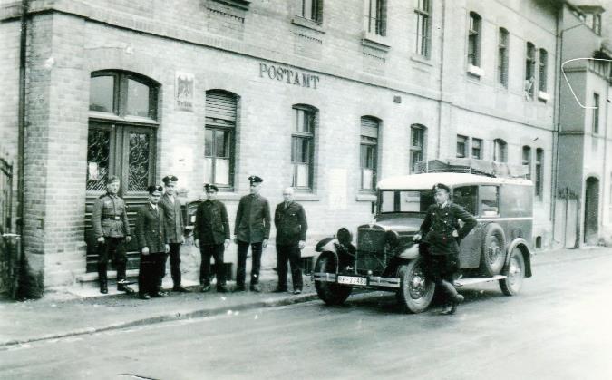 Postamt Weilmünster in der Bahnhofstraße, Aufnahme aus dem Jahr 1936 Foto: Archiv, Heimatverein Weilmünster e-V.