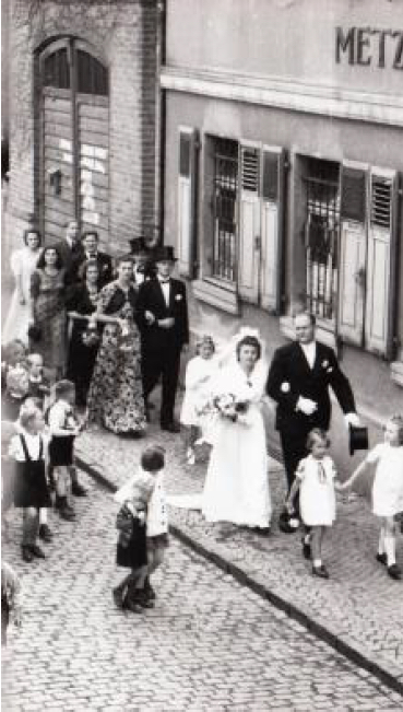 Hochzeit von Hedwig und Herbert Eppstein Foto: Archiv Heimatverein Weilmünster e.V.